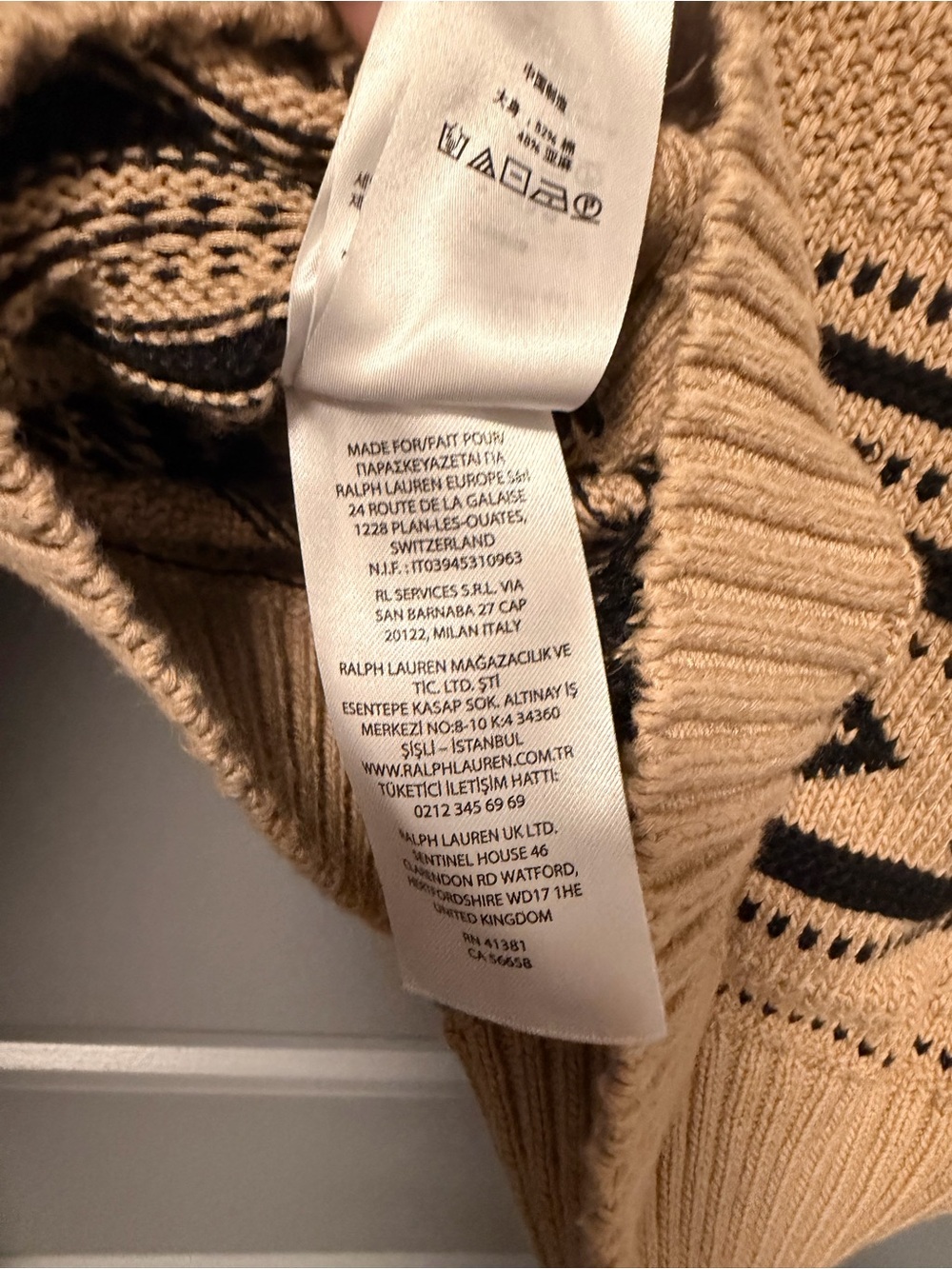 Lauren Ralph Lauren Jacquard-Knit Linen-Blend Sweater MEDIUM - Picture 7 of 9